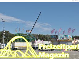 Aufbau des Ingolstädter Herbstvolksfestes 2025
