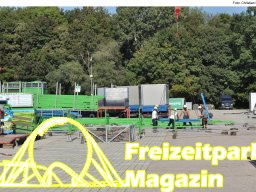 Aufbau des Ingolstädter Herbstvolksfestes 2025