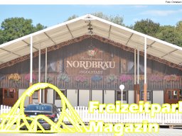 Aufbau des Ingolstädter Herbstvolksfestes 2025